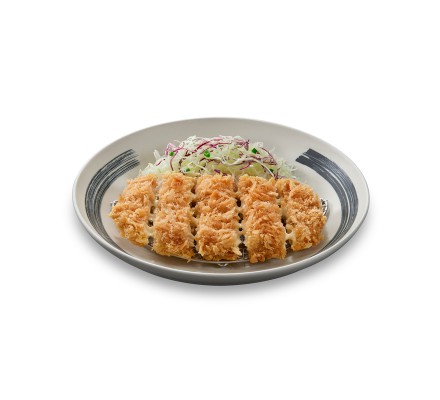 ชีสเบอร์เกอร์หมูชุบแป้งทอด(อาหารจานเดี่ยว)