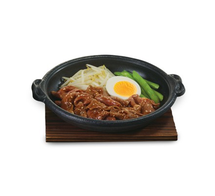 เนื้อย่างกระทะร้อน (อาหารจานเดี่ยว)