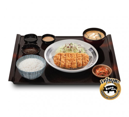 หมูคุโรบูตะชุบแป้งทอด